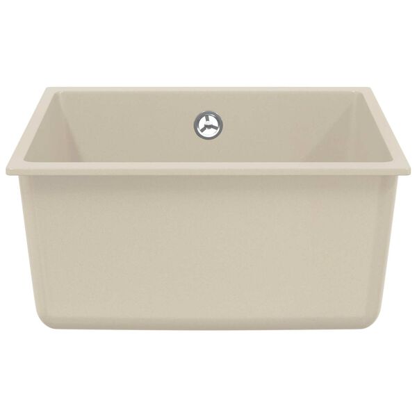 vidaXL Waschbecken Beige 430 x 460 mm 80% Quarz und 20% Harz