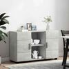 vidaXL Sideboard Beton Grau 88,5 x 30,5 x 55,5 cm Holzwerkstoff