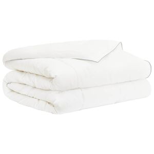 vidaXL Bettdecke TRIER 200x220 cm Sommer 140 GSM Wei&szlig; Hypoallergen