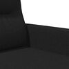 vidaXL 3-Sitzer-Sofa Schwarz 180 cm Stoff