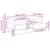 vidaXL Couchtisch Altholz 100 x 51 x 45 cm Holzwerkstoff