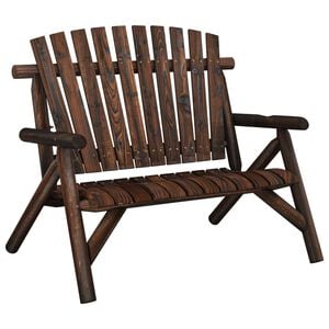 vidaXL Gartenbank 2-Sitzer 119x85x98 cm Massivholz Fichte