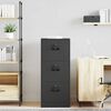 vidaXL Aktenschrank Schwarz 45,5 x 42 x 106,5 cm Kaltgewalzter Stahl