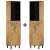 vidaXL Badschrank 38x33x160 cm Massivholz Mango