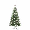 vidaXL Weihnachtsbaum mit 150 LEDs mit St&auml;nder Gr&uuml;n 120 cm PVC