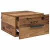 vidaXL Nachttisch Wandmontiert Altholz 35 x 35 x 20 cm Holzwerkstoff