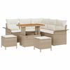 vidaXL Garten-Sofa-Set mit Kissen mit Speicher 8 pcs Beige und Creme