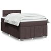 vidaXL Boxspringbett mit Matratze Dunkelbraun 120x190 cm Stoff