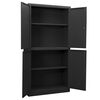 vidaXL B&uuml;roschrank Anthrazit 90x40x180 cm Stahl
