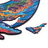 UNIDRAGON 172-tlg. Holzpuzzle Milky Whales Medium 33x20 cm
