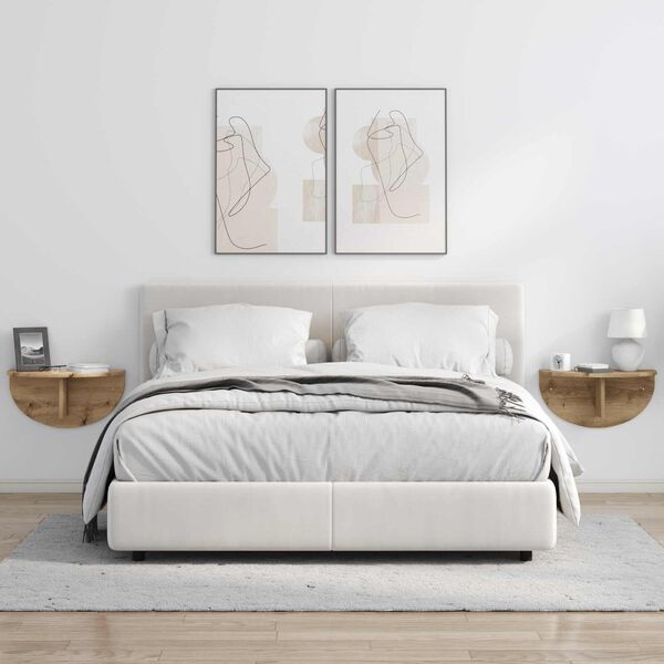 vidaXL Wandregal Artisan-Eiche 48 x 24 x 24 cm Holzwerkstoff