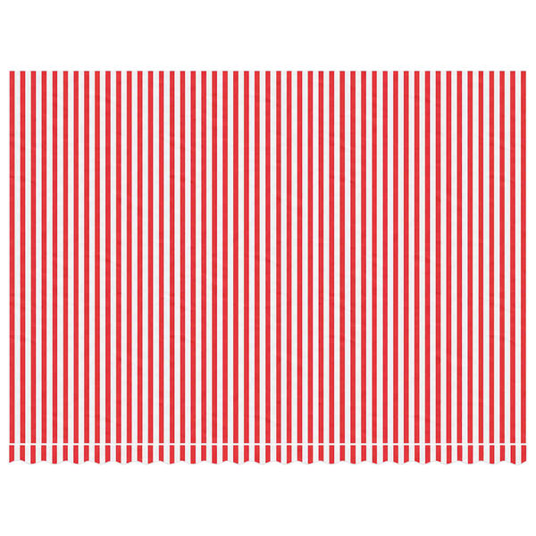 vidaXL Markisenbespannung Rot und Wei&szlig; Gestreift 5x3,5 m