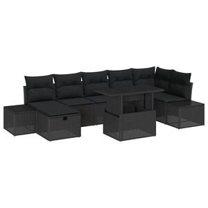 vidaXL Gartensofa-set 8 stk. Poly-Rattan