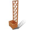 vidaXL Pflanzk&uuml;bel mit Spalier 40x30x135 cm Massivholz Tanne