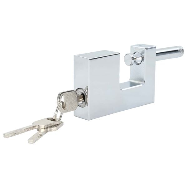 vidaXL Vorh&auml;ngeschloss 6 pcs Silber 8,7 x 1,9 x 5,5 cm Eisen