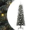 vidaXL K&uuml;nstlicher Weihnachtsbaum mit 150 LEDs mit St&auml;nder Gr&uuml;n 120 cm