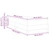 vidaXL Boxspringbett mit Matratze Hellgrau 90 x 190 cm Stoff