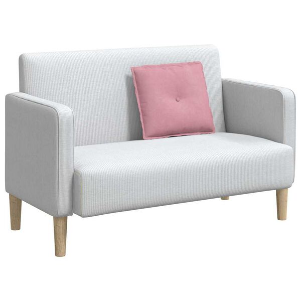 vidaXL R&uuml;ckenkissen Rosa 50 x 45 cm Cordstoff