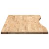 vidaXL Schreibtischplatte Unbehandelt 100x60x2,5 cm Massivholz Eiche