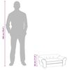 vidaXL Hundesofa Braun 72x45x30 cm Plüsch