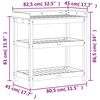 vidaXL Pflanztisch mit Ablagen 82,5x45x86,5 cm Massivholz Douglasie