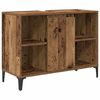 vidaXL Badezimmerm&ouml;bel-Set mit Regal 3 pcs Altholz Holzwerkstoff