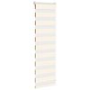vidaXL Doppelrollo Marmorbeige 45x100 cm Stoffbreite 40,9 cm Polyester