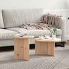 vidaXL Couchtisch 2 pcs Natur Massivholz Kiefer