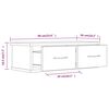 vidaXL Wandschrank Braun Eichen-Optik 60x26x18,5 cm Holzwerkstoff