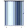 vidaXL Rollo Blau und Wei&szlig; 200 x 250 cm Stoff und Aluminium