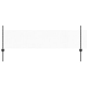 vidaXL Zaun mit Pfosten Grau