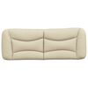 vidaXL Kopfteil-Kissen "Hvar" Creme 140 cm Stoff
