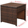 vidaXL 10-tlg. Garten-Lounge-Set mit Auflagen Poly Rattan Braun