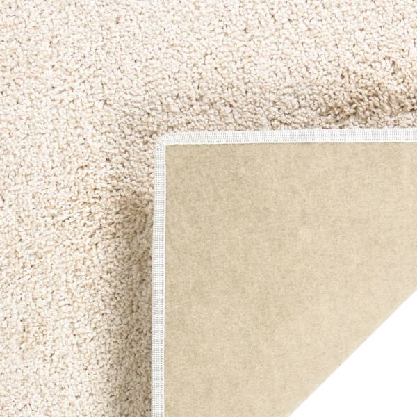 vidaXL Teppich Weich Rutschfest 115x170 cm Beige