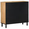 vidaXL Sideboard Braun 80x33x75 cm Massivholz Mango