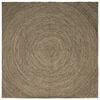 vidaXL Bereichsteppich Nat&uuml;rlich und Schwarz 200 x 200 cm Jute
