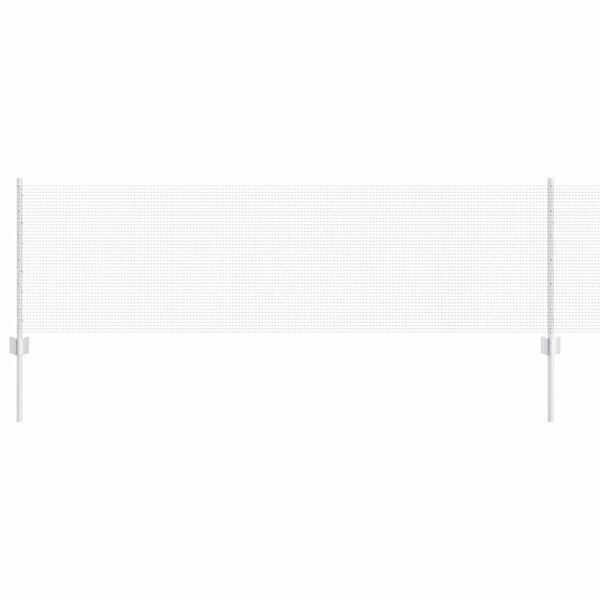 vidaXL Zaun und Pfosten Silber 0,6 x 25 m Stahl