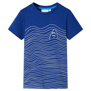 vidaXL Kinder-T-Shirt Dunkelblau 128