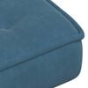 vidaXL Relaxsessel mit Hocker Blau Samt