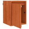 vidaXL Wandschrank Wandmontiert 2 pcs Wachsbraun 30 x 30 x 40 cm