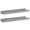 vidaXL Bilderleisten 2 Stk. Grau 40x9x3 cm MDF