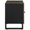 vidaXL TV-Schrank Schwarz 105x33x46 cm Massivholz Mango