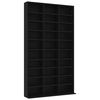 vidaXL CD-Schrank Schwarz 102x23x177,5 cm Holzwerkstoff