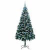 vidaXL Künstlicher Weihnachtsbaum mit 300 LEDs mit Ständer Grün 210 cm