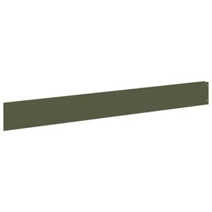 vidaXL Rasenkante 10 stk. 100 x 12 cm Stahl Olivgr&uuml;n