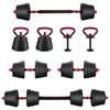 vidaXL 4-in-1 Kurzhantel, Langhantel und Kettlebell Set 30 kg