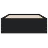 vidaXL Bettgestell mit Schubladen Schwarz 90x190 cm Holzwerkstoff