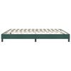 vidaXL Bettgestell ohne Matratze Dunkelgr&uuml;n 180x210 cm Samt