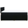 vidaXL Boxspringbett mit Matratze Schwarz 160x200 cm Stoff