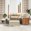 vidaXL Garten-Sofa-Set mit Kissen 8 pcs Beige und Creme